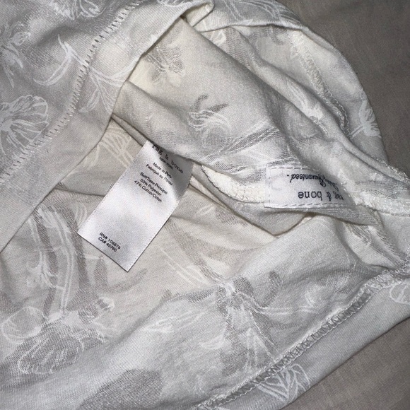 Rag and Bone Floral Burnout Tee - Picture 6 of 6